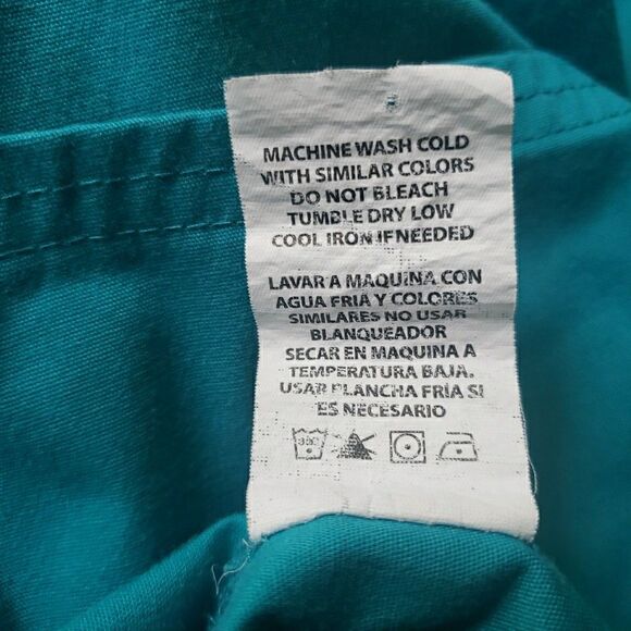 Scrubstar Scrub Top Turquoise Blue Scrubs Medical Vet Dental Size XL - Picture 7 of 9